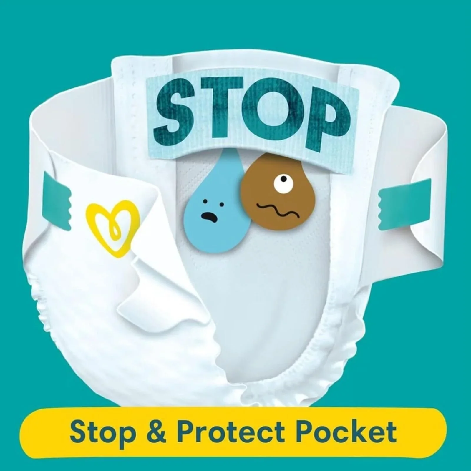 Pampers Baby Dry Size 3 Jumbo Pack - 98 nappies - Image 4