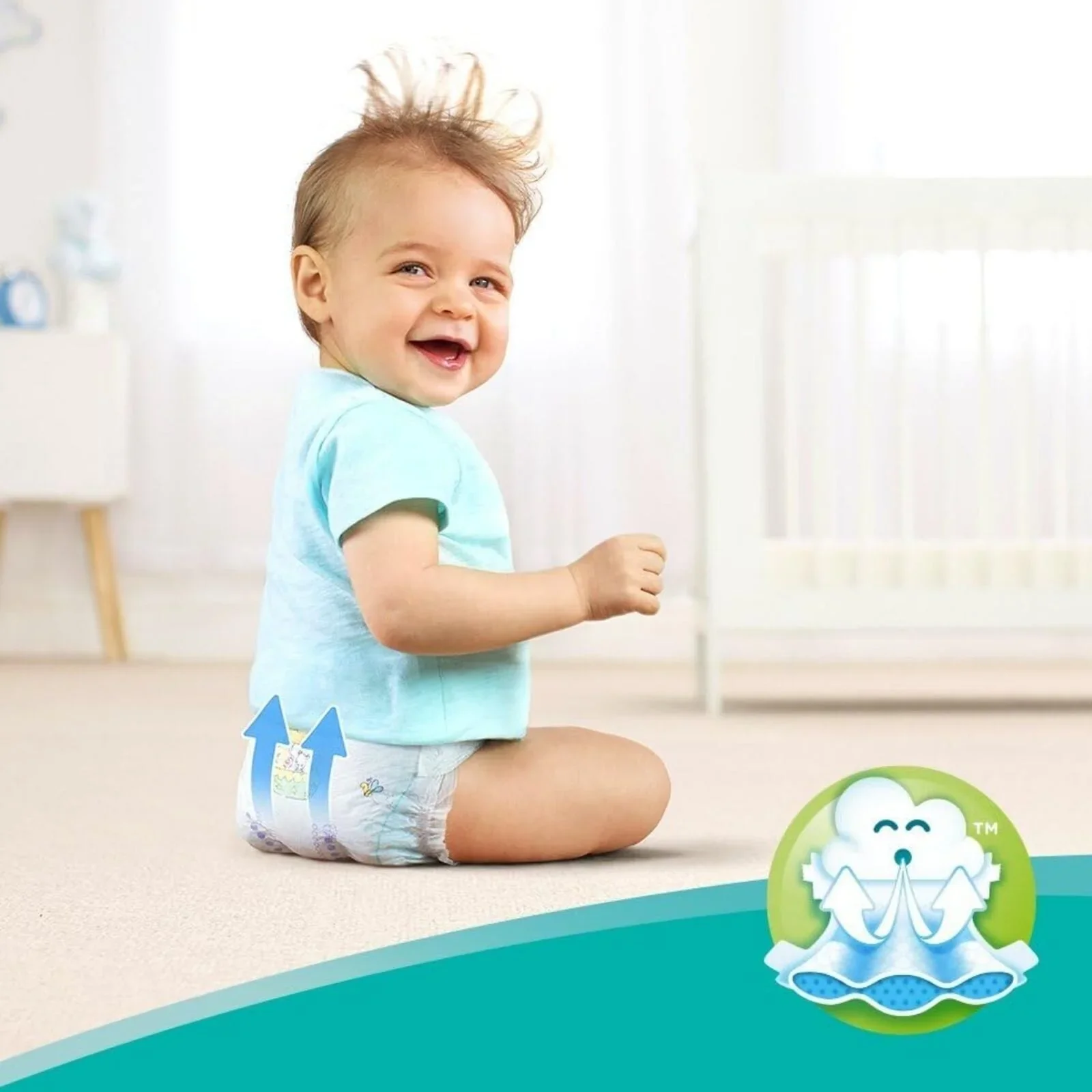 Pampers Baby Dry Size 5 Jumbo Pack - 72 nappies - Image 2