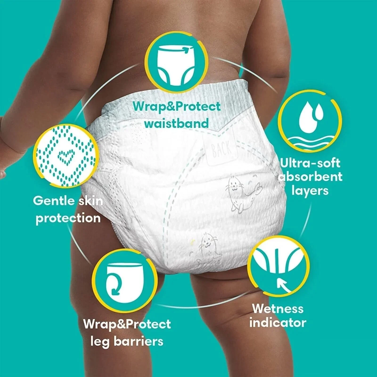 Pampers Baby Dry Size 5 Carry Pack - 23 nappies - Image 4