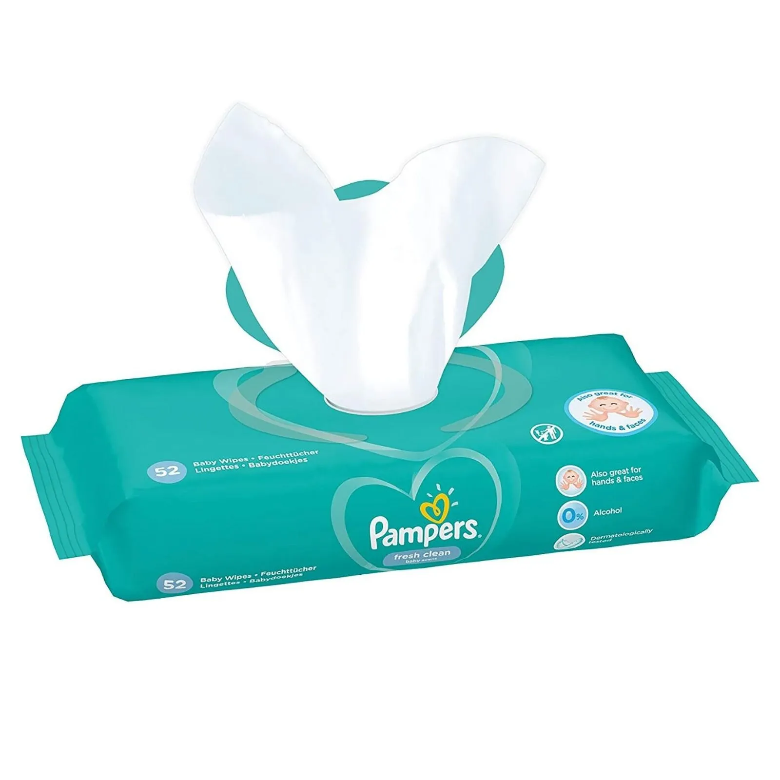 Pampers Baby Wipes Scented 52 pcs - Image 2