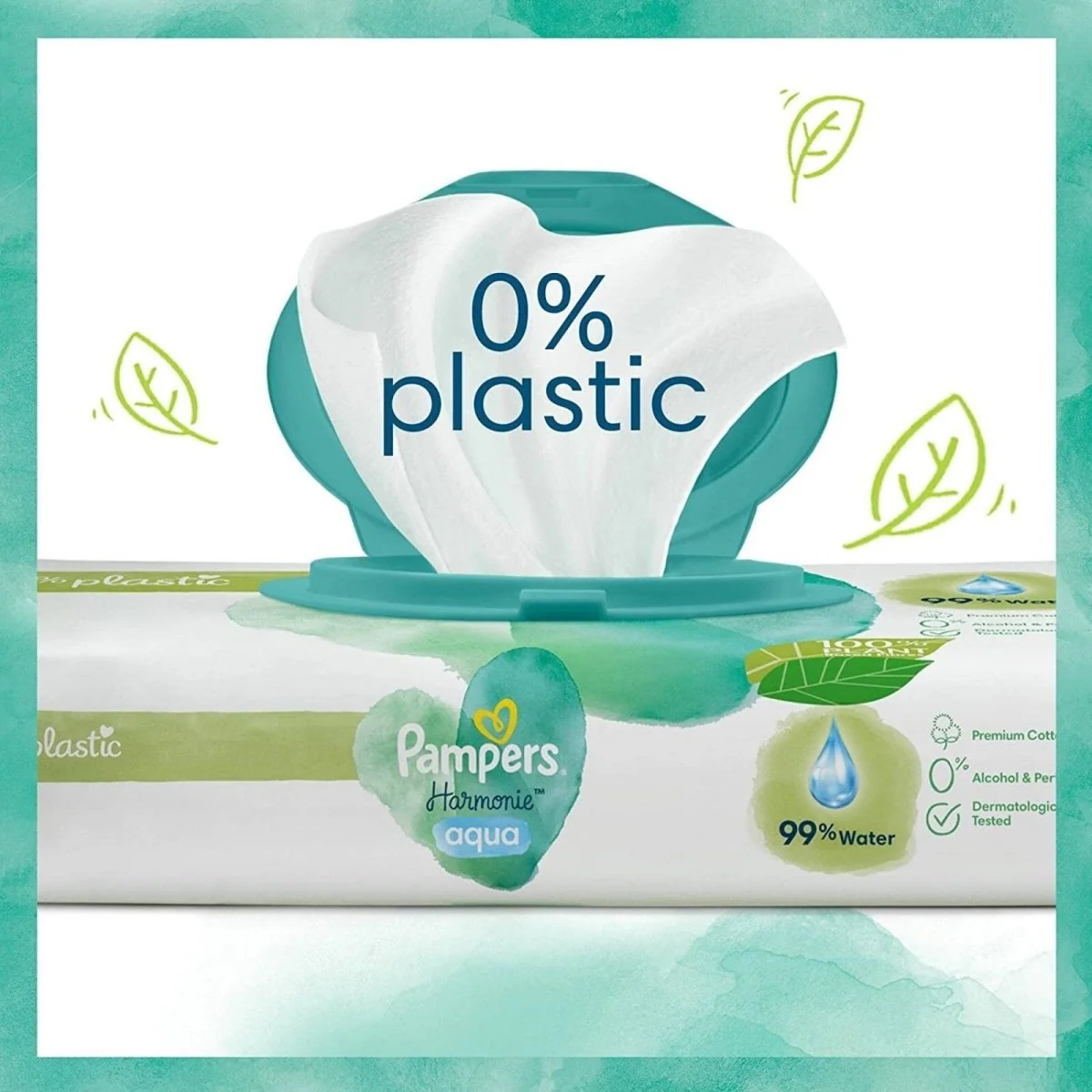 Pampers Harmonie Aqua Baby Wipes 48 pcs - Image 2