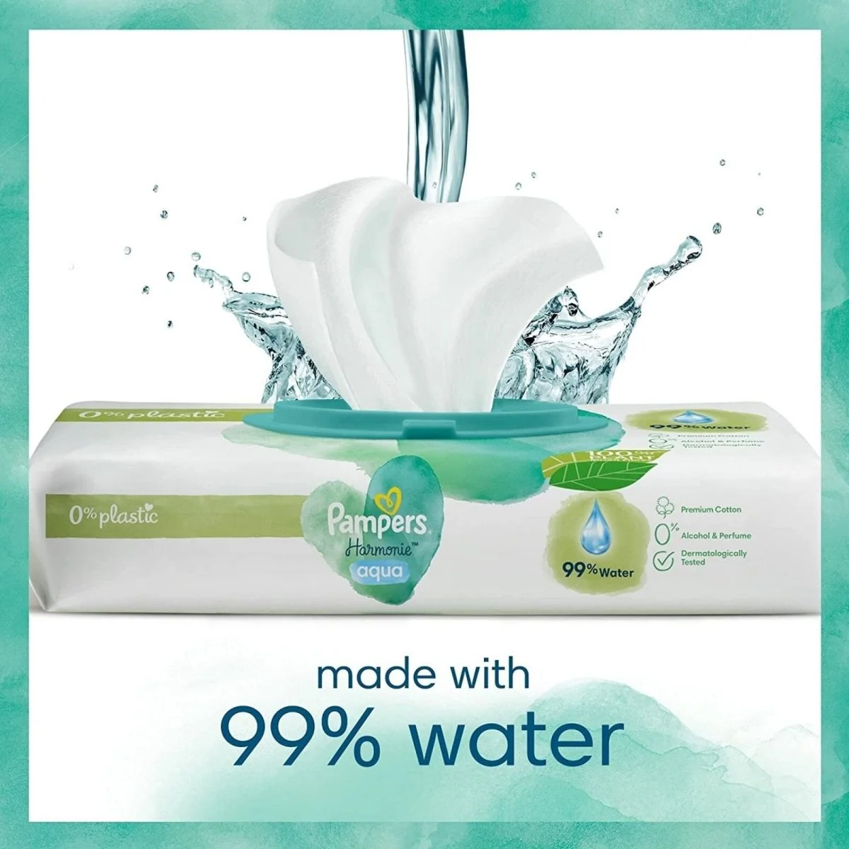 Pampers Harmonie Aqua Baby Wipes 48 pcs - Image 5