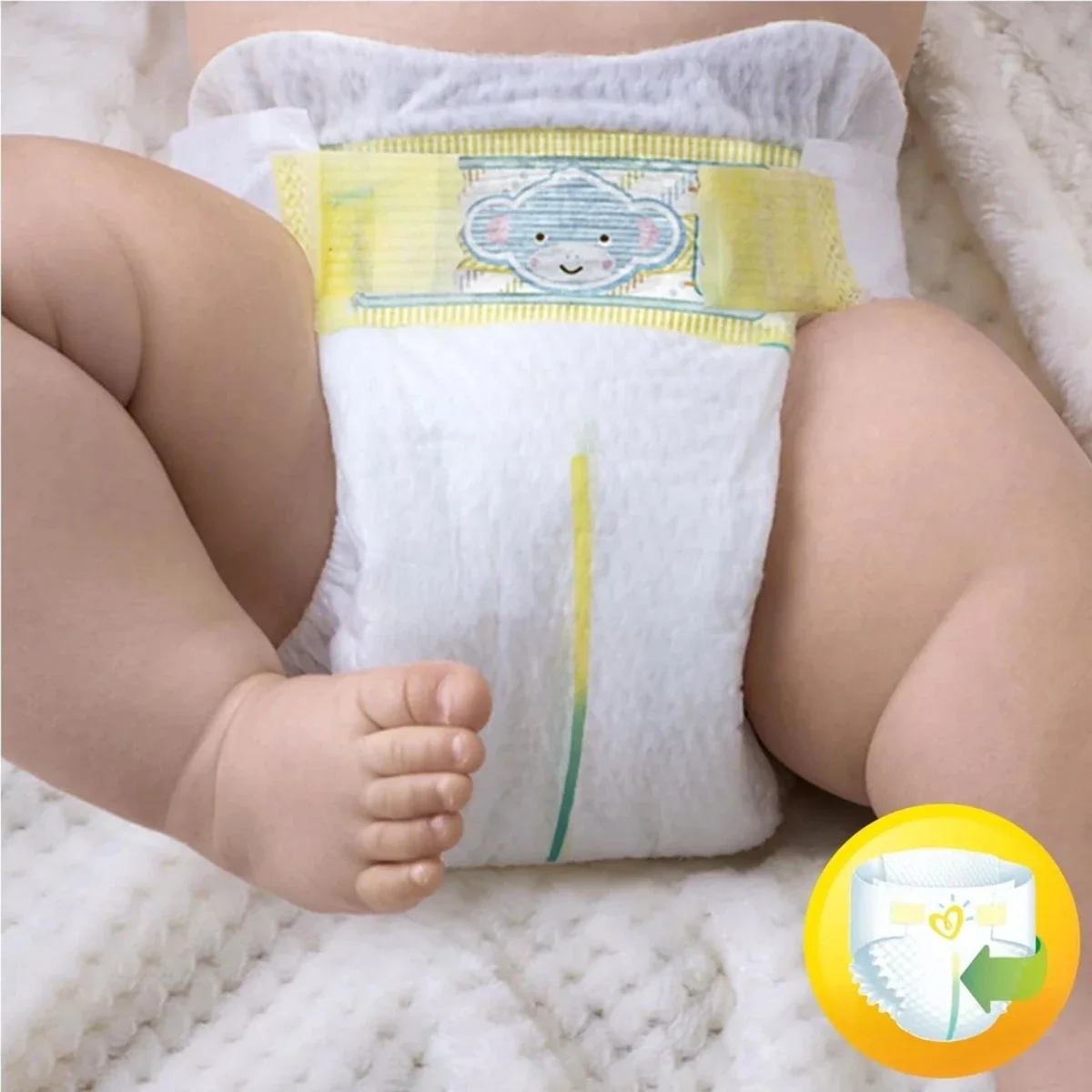 Pampers New Baby Size 0 Premium Protection - 24 nappies - Image 2