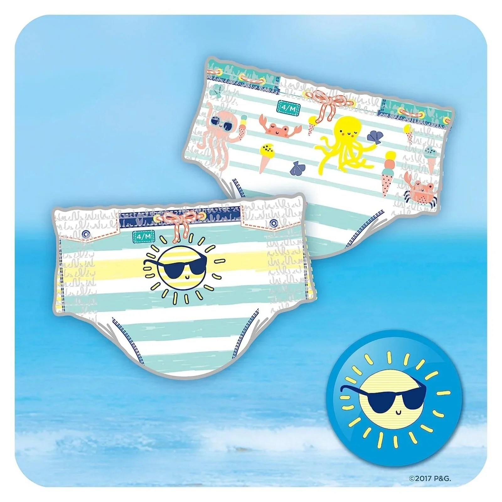 Pampers Splashers Baby Shark Size 3-4 - 12 nappies - Image 3
