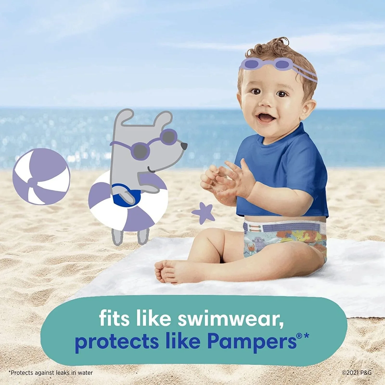 Pampers Splashers Size 5-6 - 10 nappies - Image 6