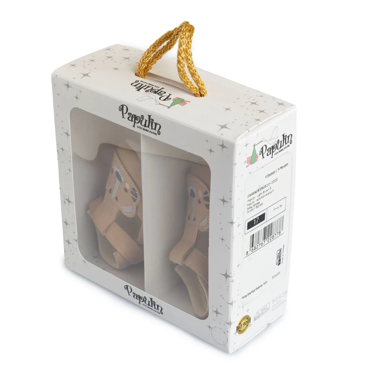 Papulin Boys Pre-Walker Shoes - Light Brown - Image 11