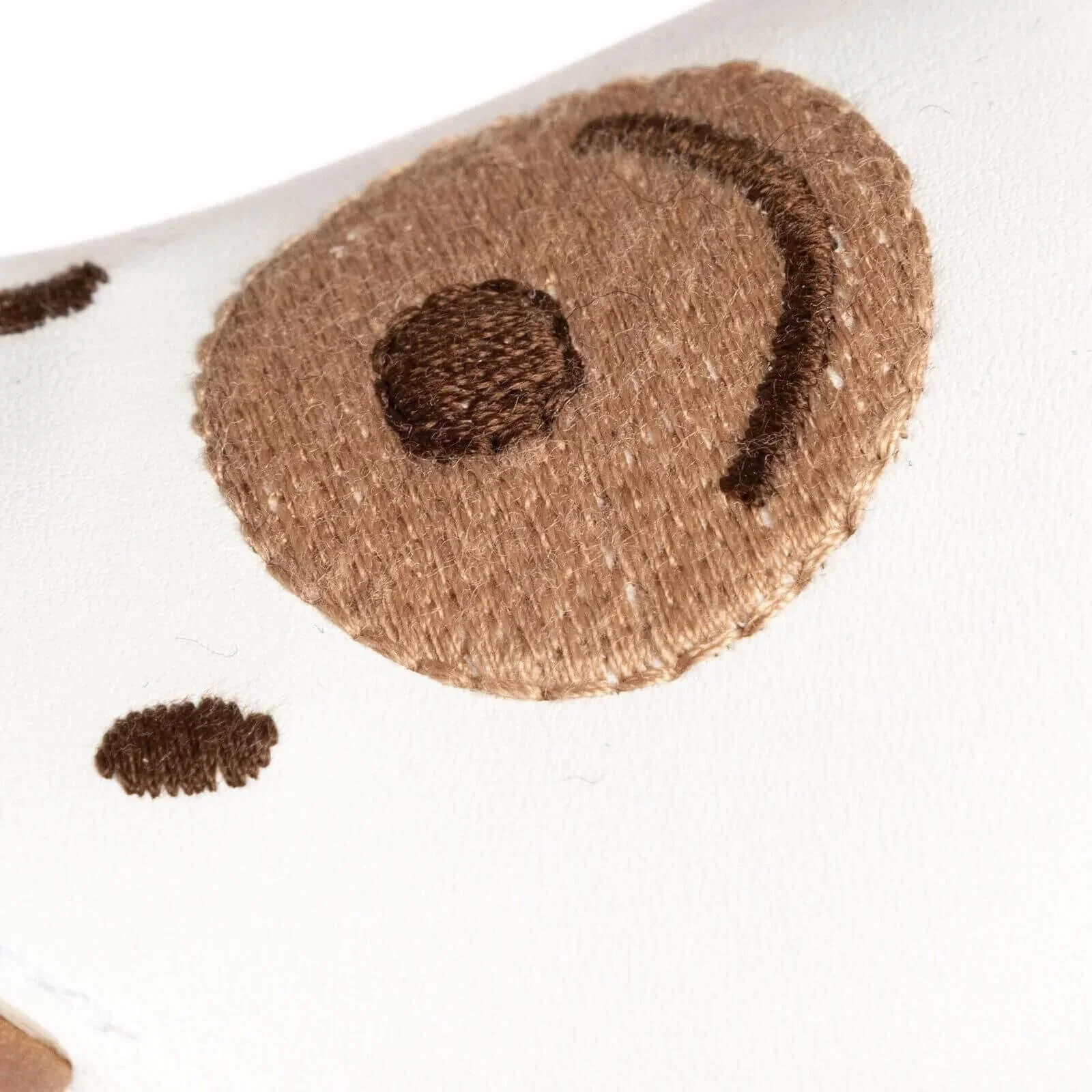 Papulin Unisex Bear Patterned Booties - White - Image 7