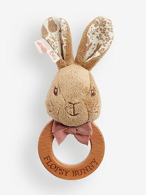 Peter Rabbit Flopsy Wooden Ring Rattle - Image 2