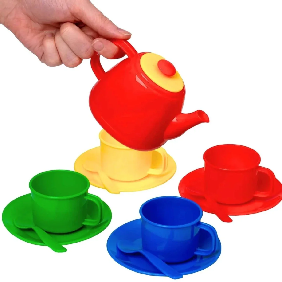 Peterkin Tea Set in Carry Case - Primary Colours - Image 3