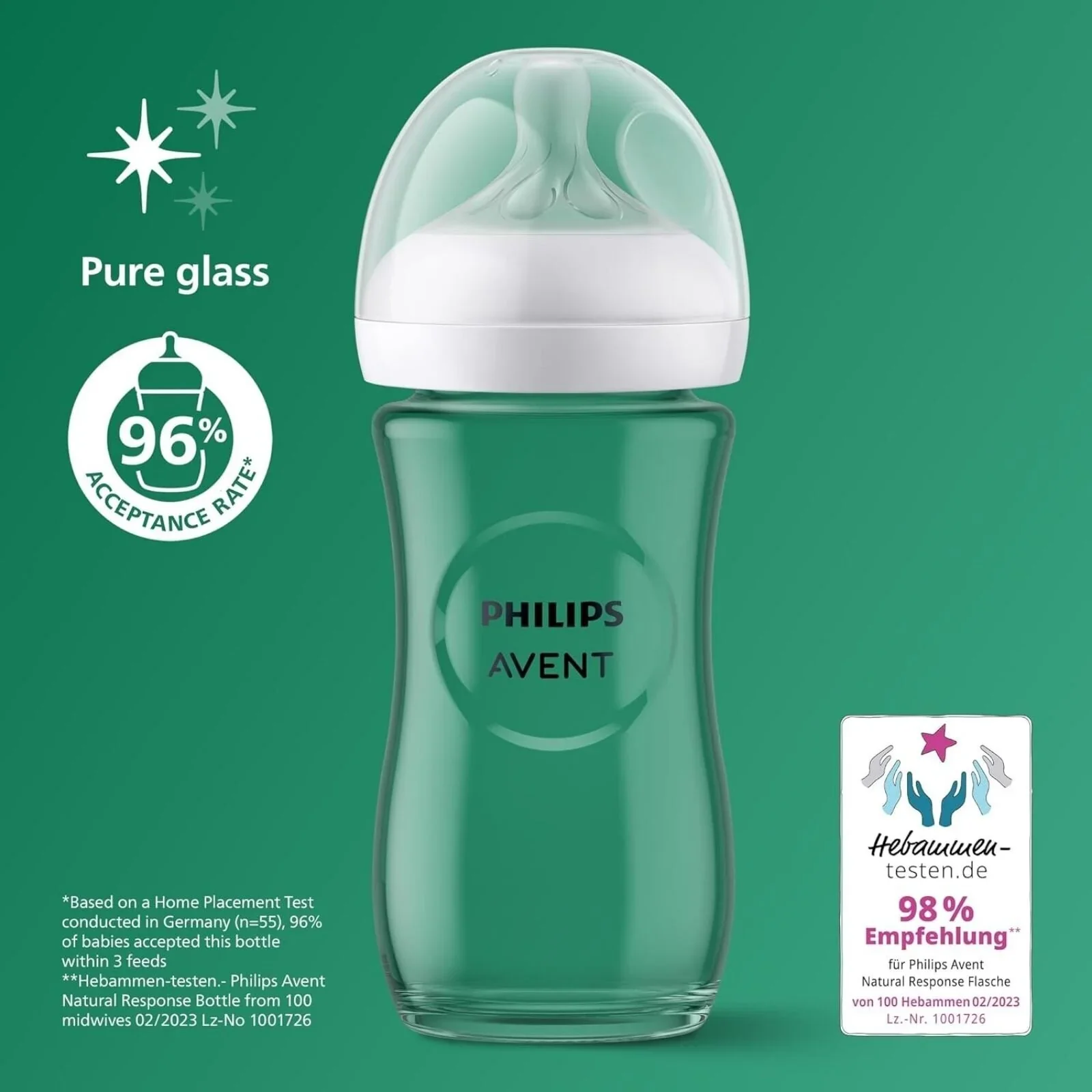 Philips Avent Natural Response Glass Bottle 0-3 months 120ml - Image 11