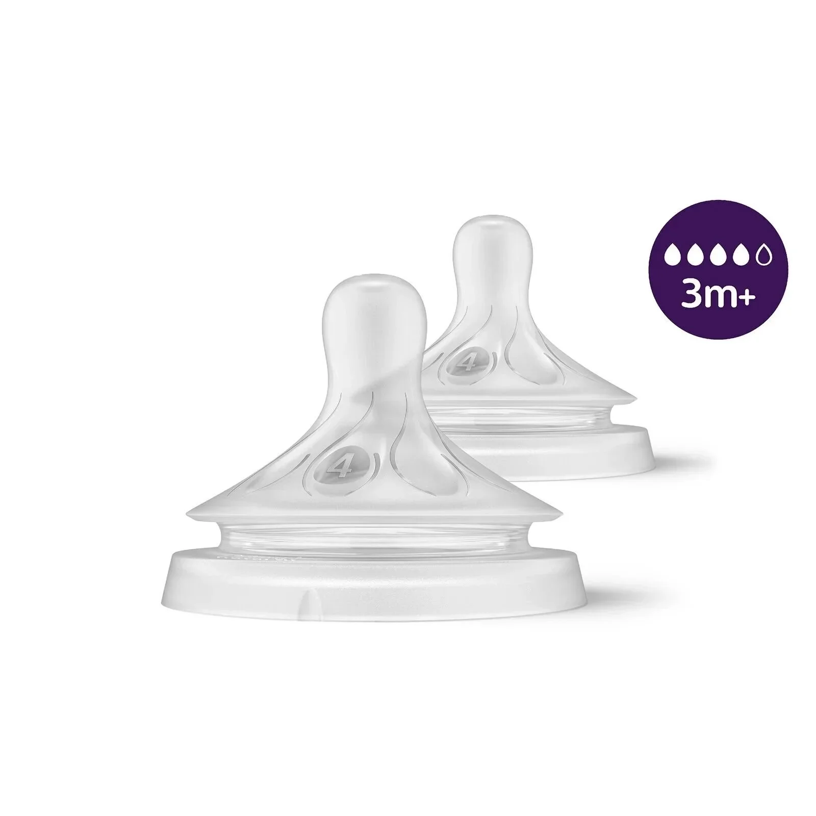 Philips Avent Natural Response Teats Stage 4 (3+ months) Pack of 2 - Image 2