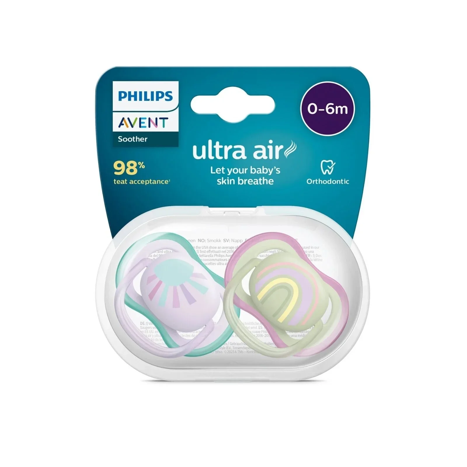 Philips Avent Ultra Air Soother 0-6 months Pack of 2 - Image 2