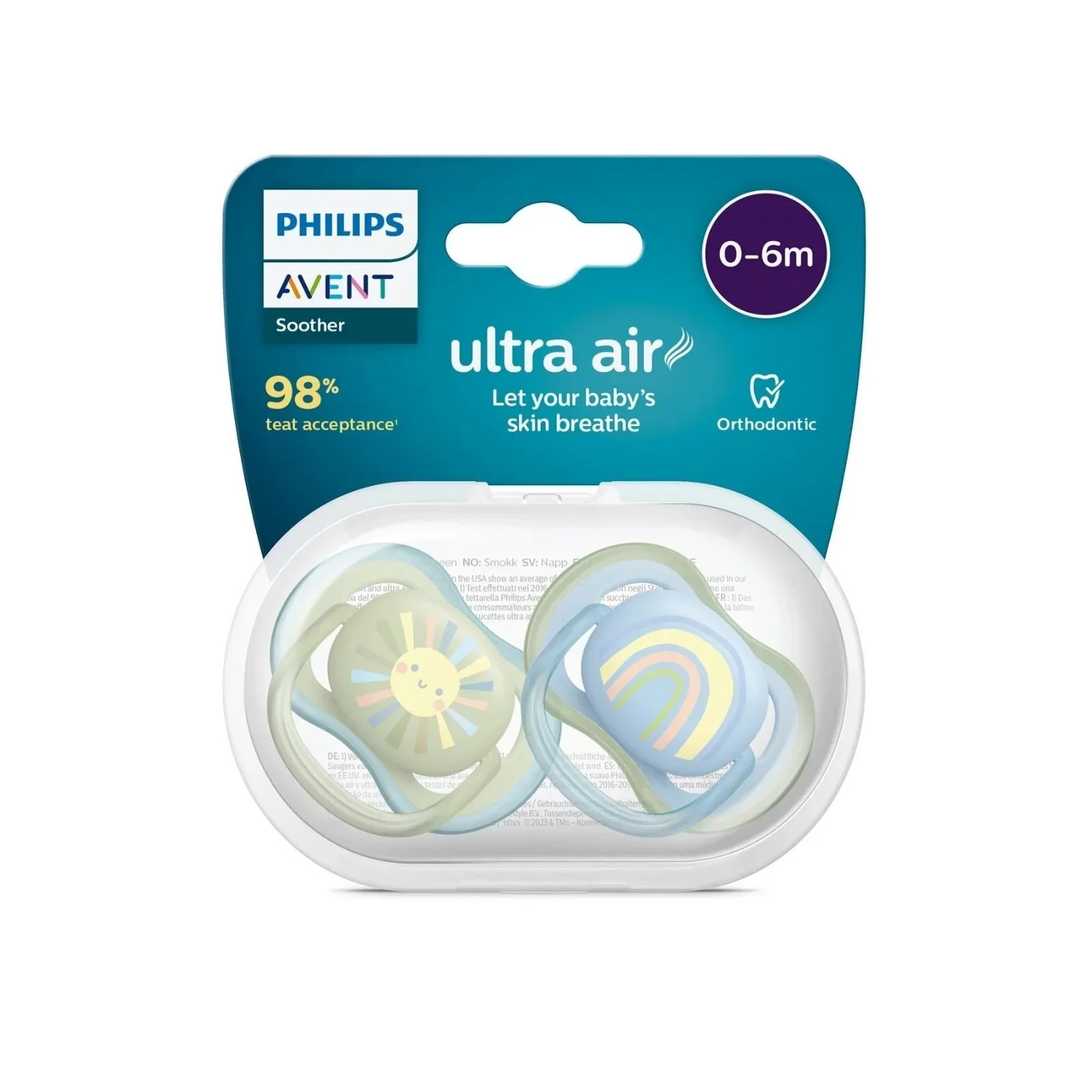 Philips Avent Ultra Air Soother 0-6 months Pack of 2 - Image 2