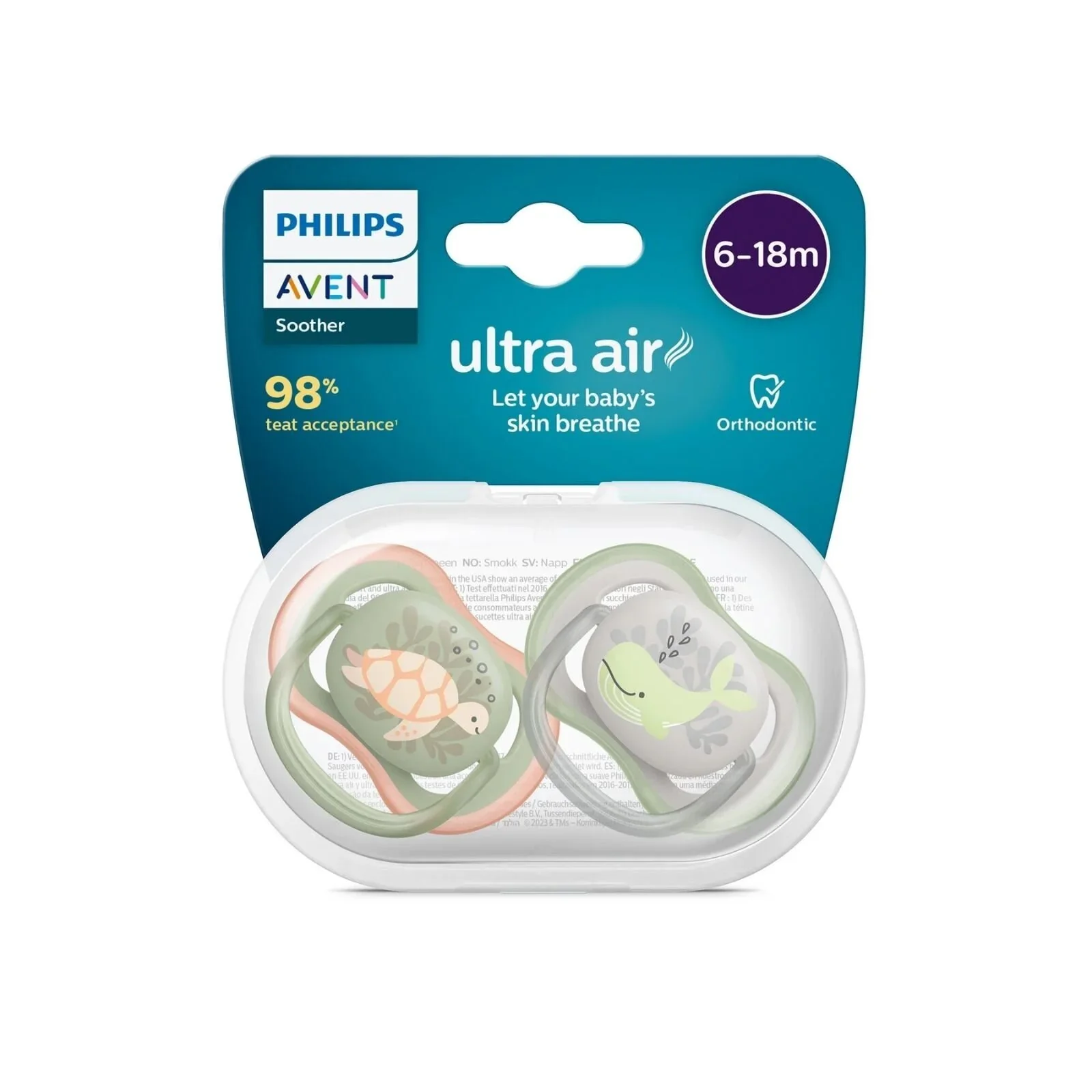 Philips Avent Ultra Air Soother 6-18 months Pack of 2 - Image 2