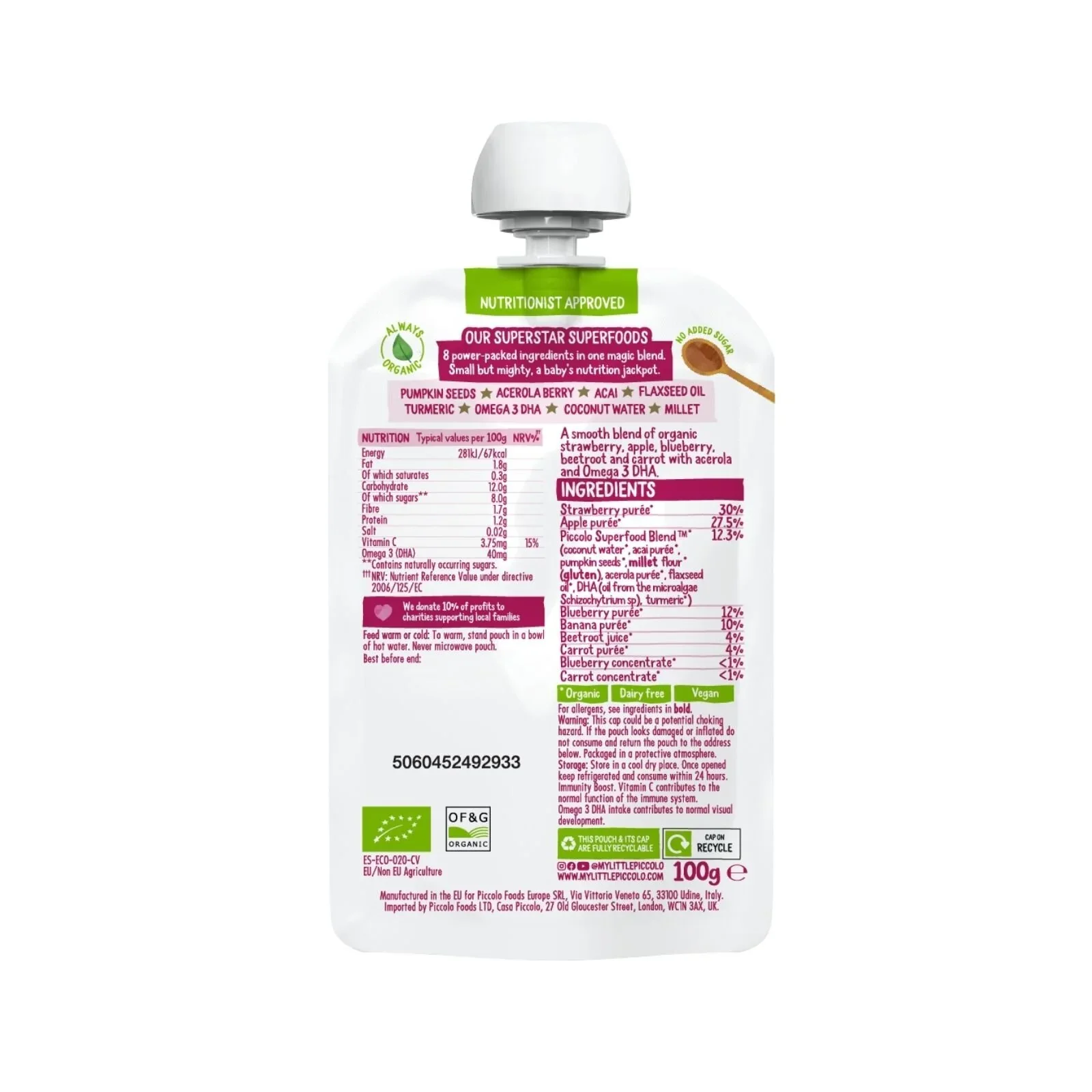 Piccolo Organic Berry & Beets Superboost 100g - Image 4