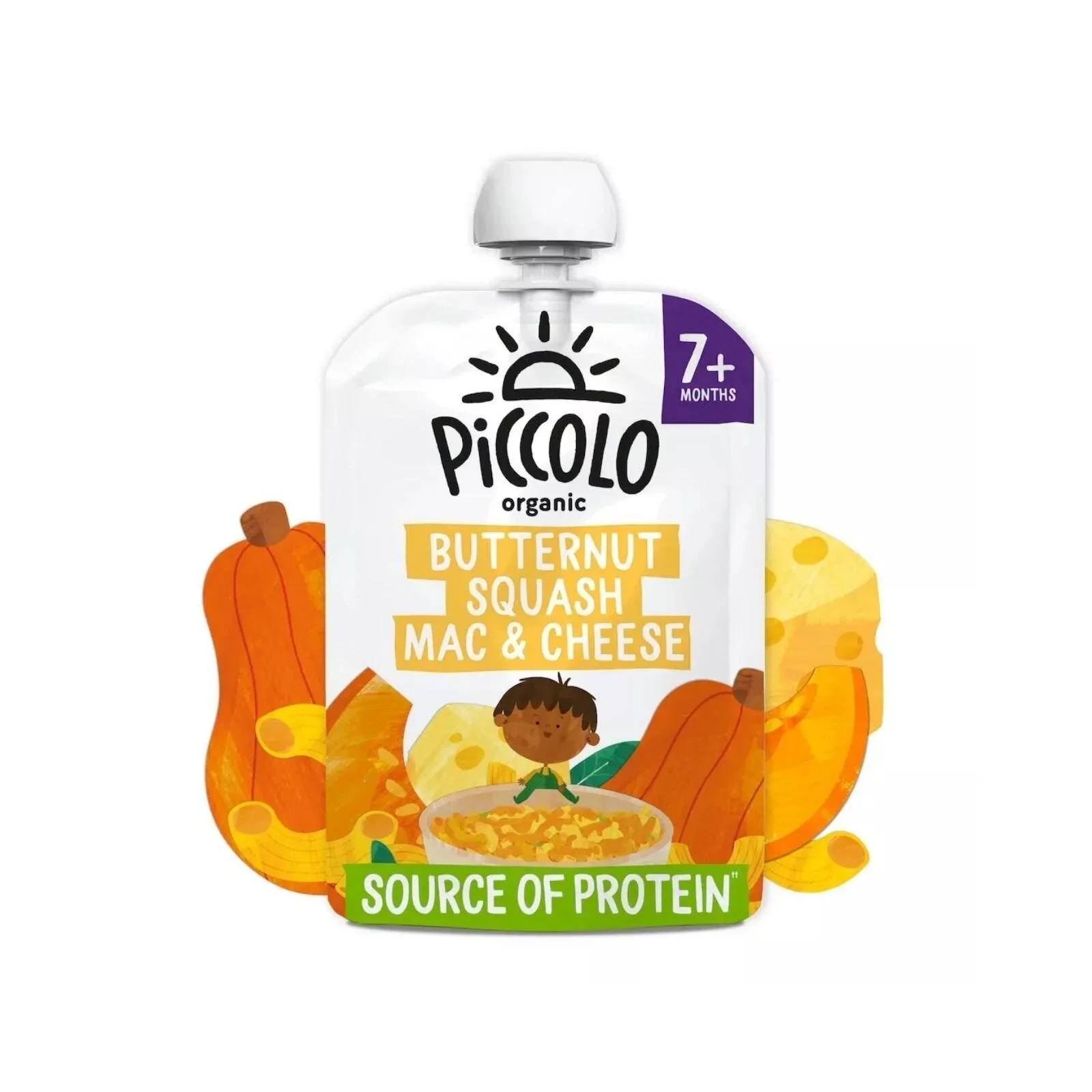 Piccolo Organic Butternut Squash Mac & Cheese 7+ months 130g - Image 2