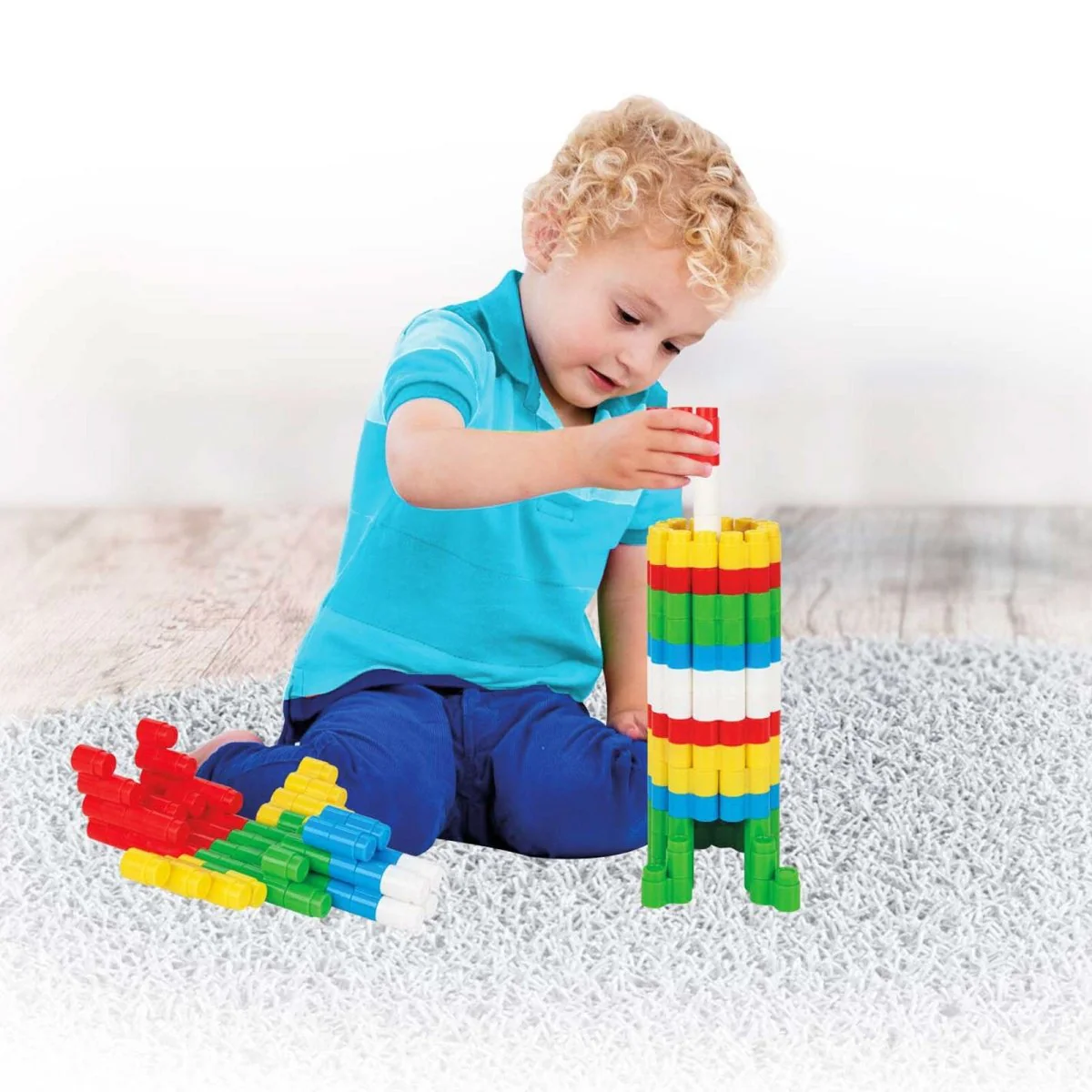 Pilsan Rocket Blocks 224 pcs (in 8 Liter Storage Container) - Image 8