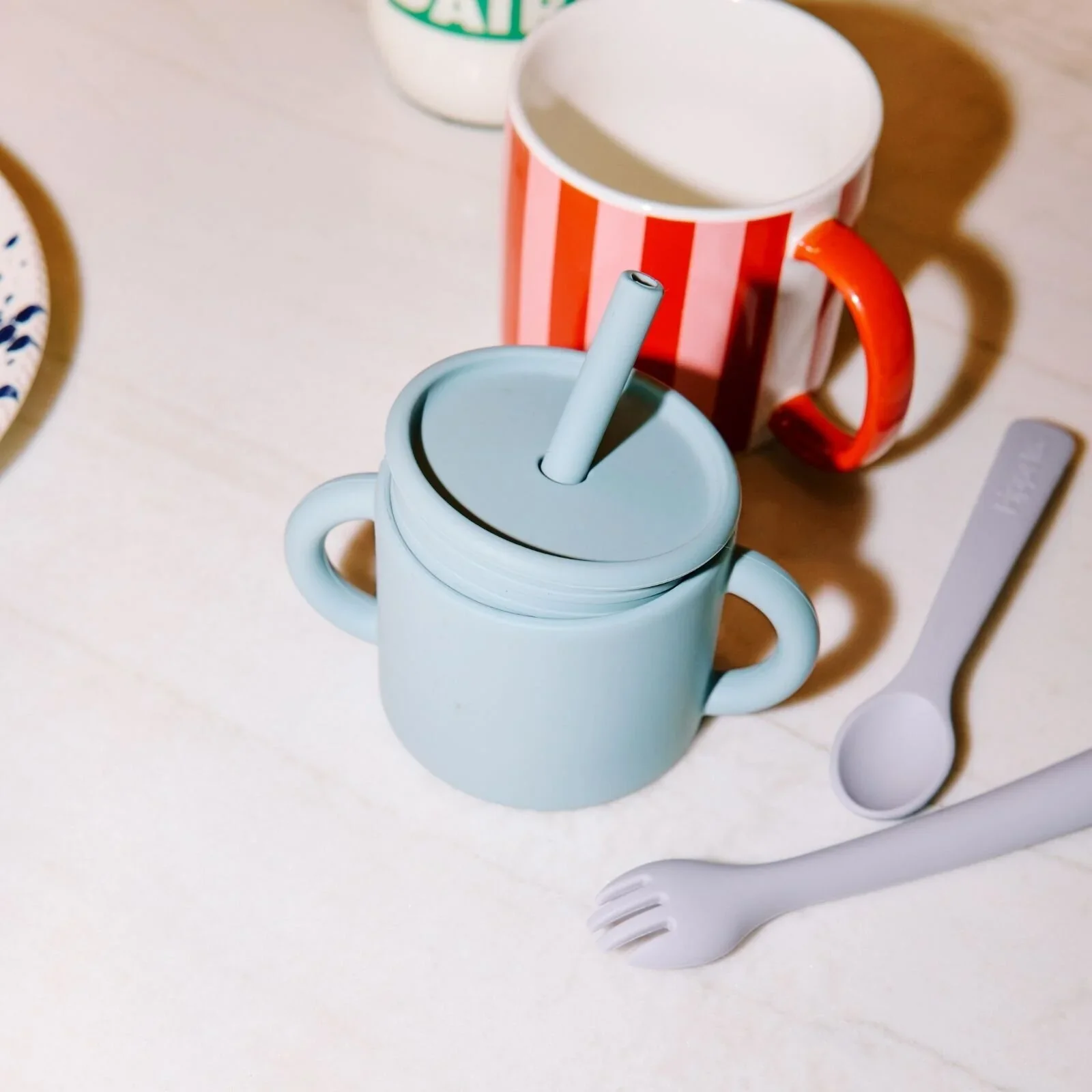 Pippeta Silicone Cup with Straw - Sea Salt - Image 5