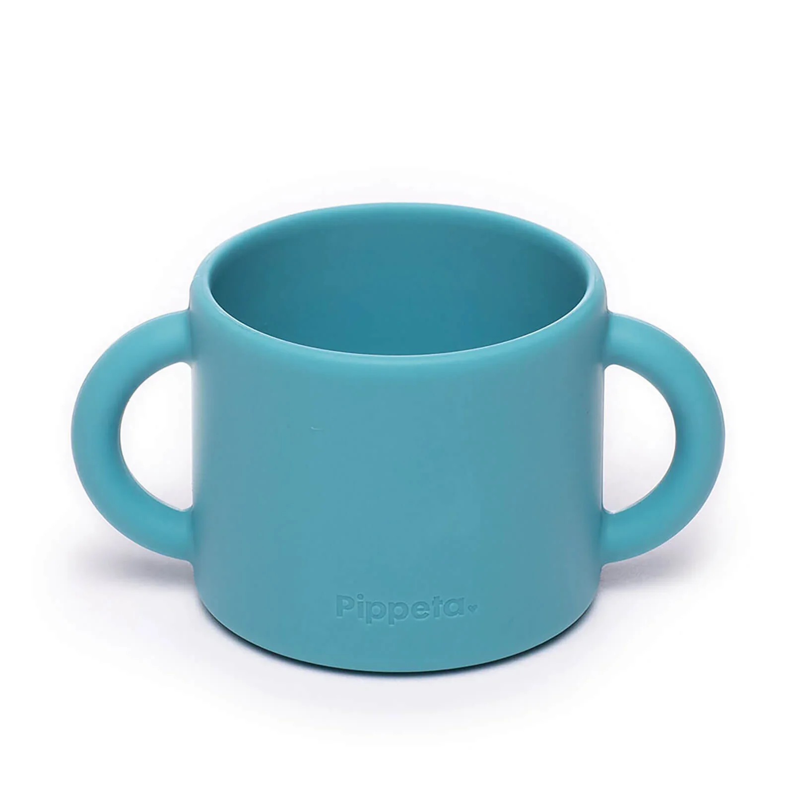 Pippeta Silicone Cup with Straw - Aqua Blue - Image 2