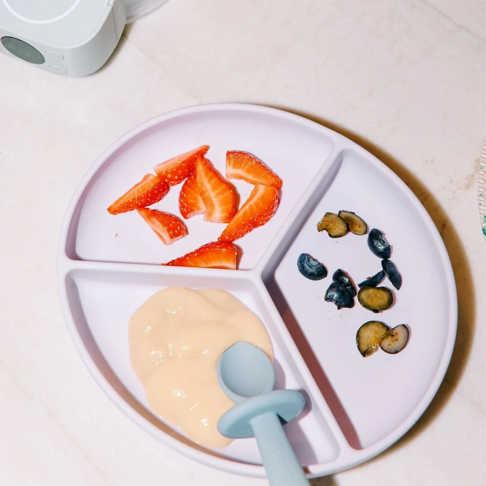 Pippeta Silicone Suction Plate - Ash Rose - Image 4