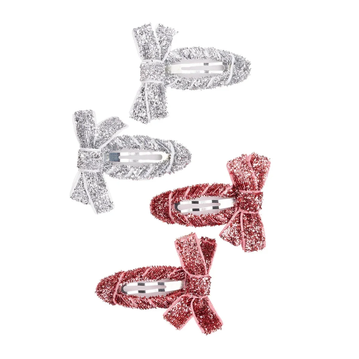 Pixy Love Hair Clips Girls - Grey