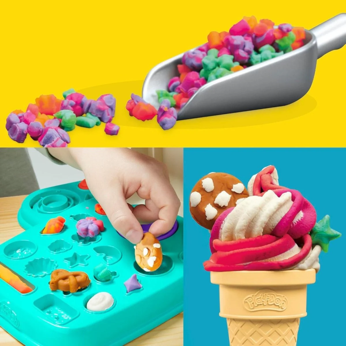 Play-Doh Rainbow Swirl Ice Cream Playset - Image 6