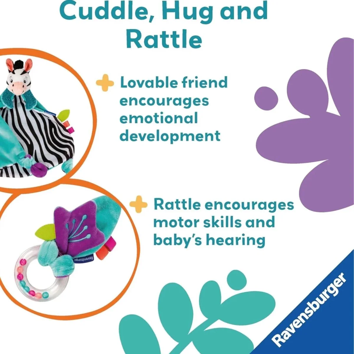 Play+ My First Snuggle Friend - Zebra - Image 5