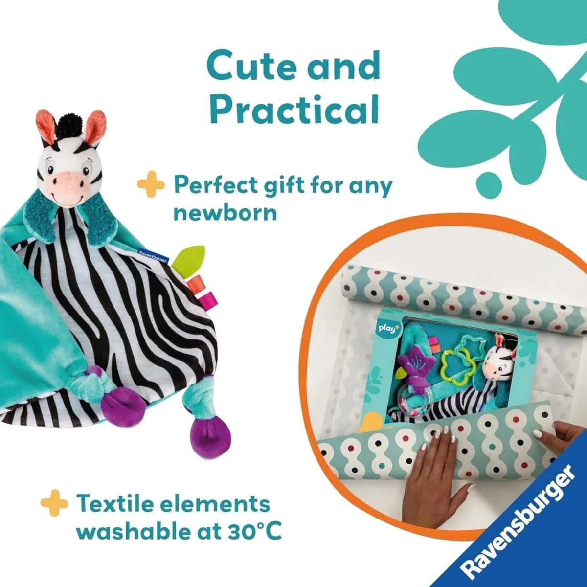 Play+ My First Snuggle Friend - Zebra - Image 6
