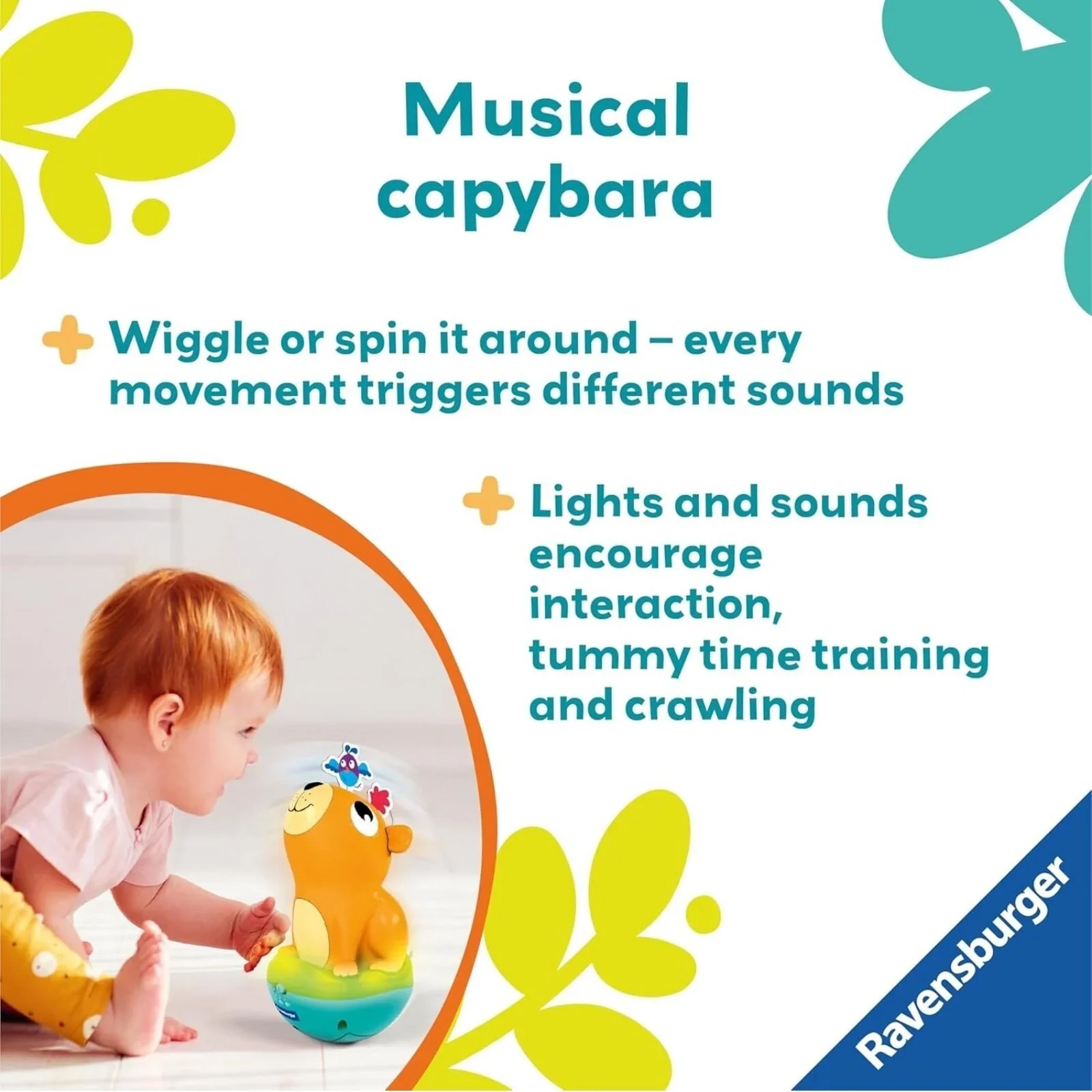 Play+ Push & Listen Roly Poly Capybara - Image 4