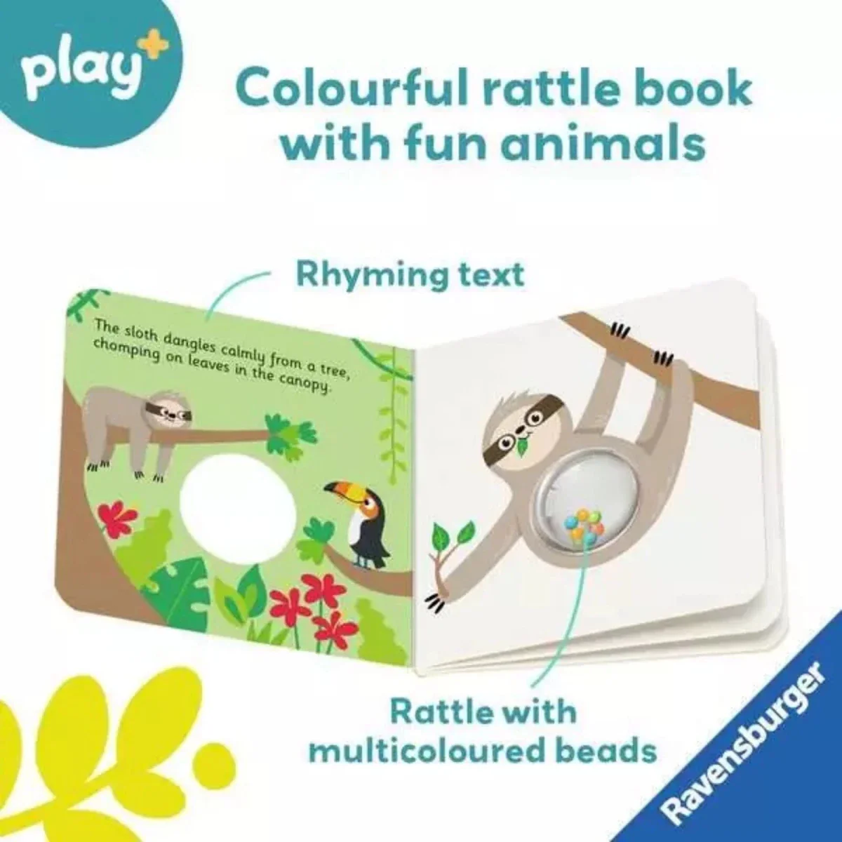 Play+ Ready Steady Shake Rattle Book - First Animals - Image 7
