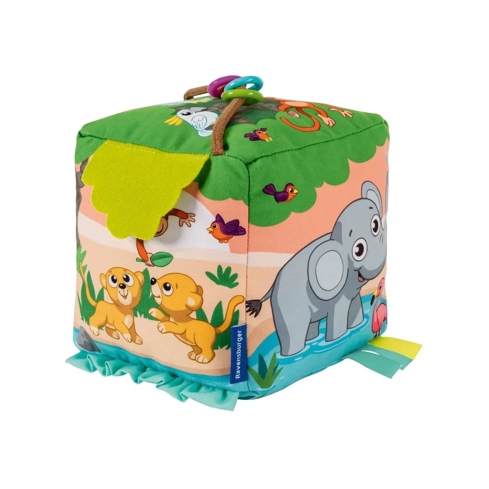 Play+ Roll & Play Sound Cube Wild Animals - Image 2