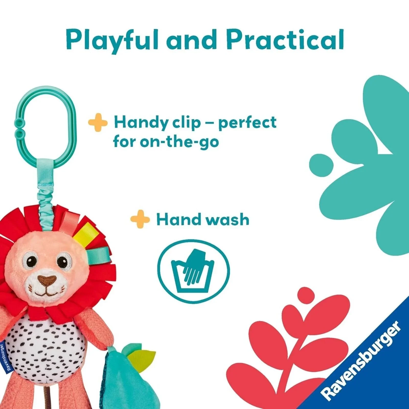 Play+ Shake & Rattle Lion - Image 4