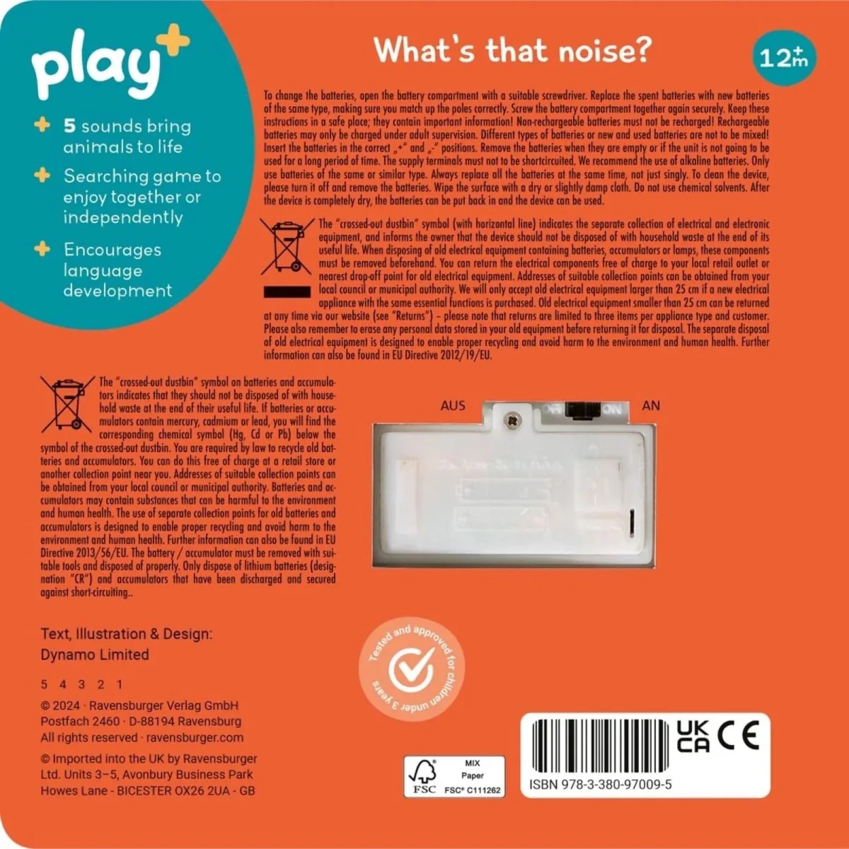 Play+ Shh... Who's there? Baby Animals Book with Sounds - Image 2