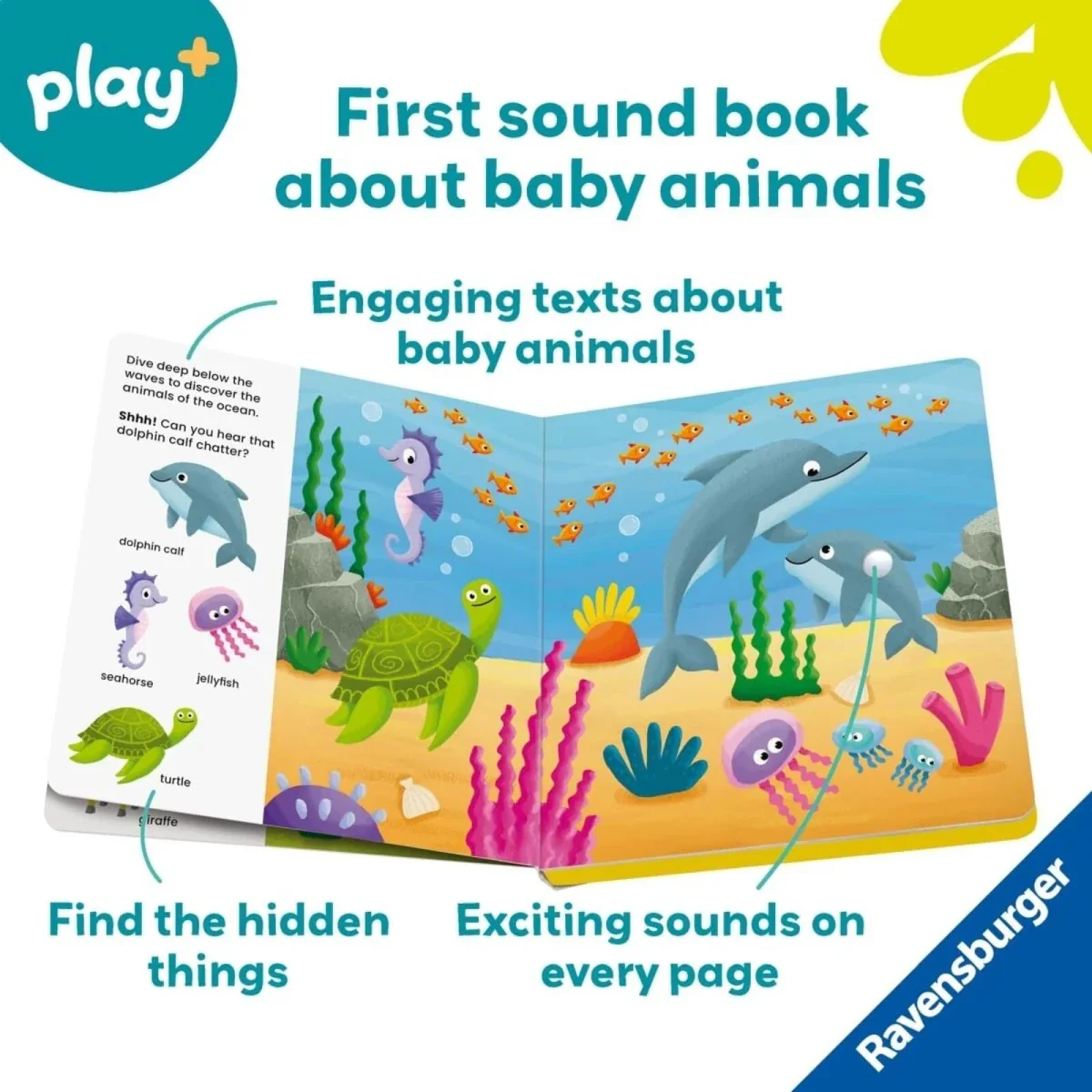 Play+ Shh... Who's there? Baby Animals Book with Sounds - Image 6