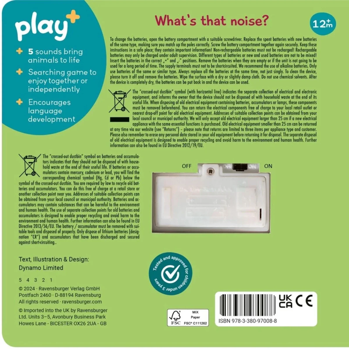 Play+ Shh... Who's there? Jungle Animals Book with Sounds - Image 2