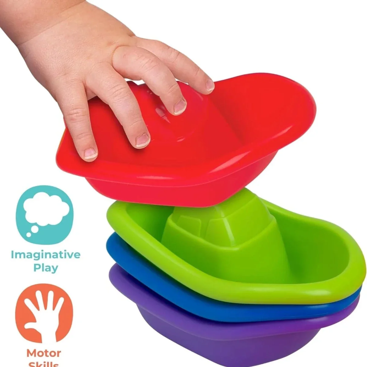 Play Tots Bath Stacking Boats - Image 4