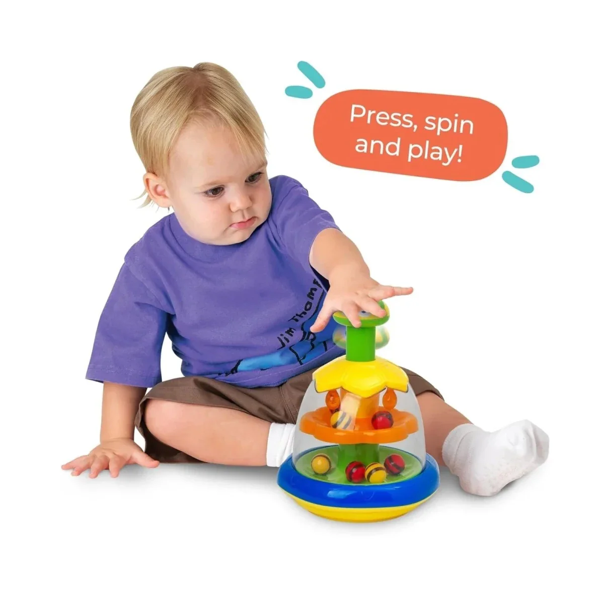Play Tots Busy Bees Spinning Top - Image 4