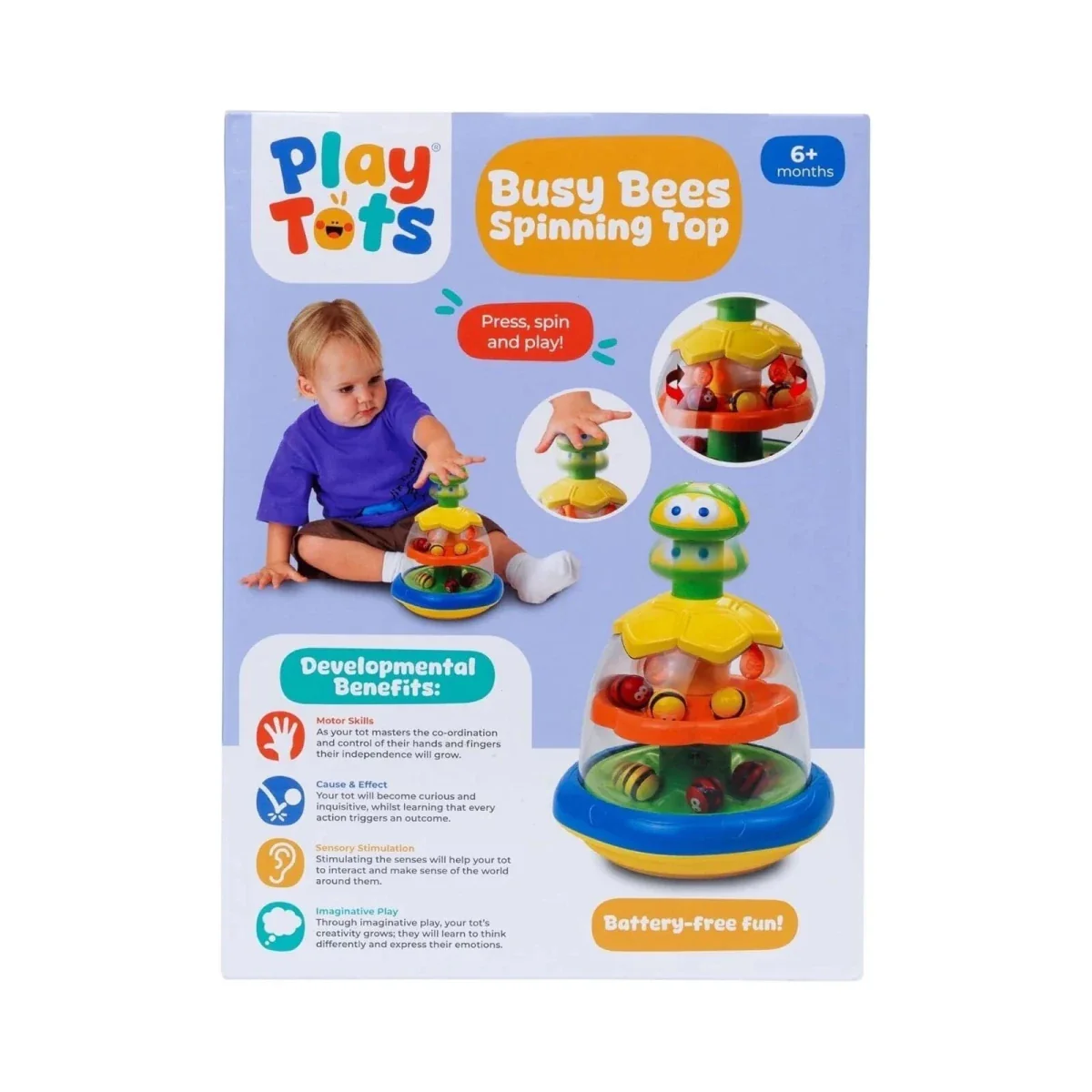 Play Tots Busy Bees Spinning Top - Image 6