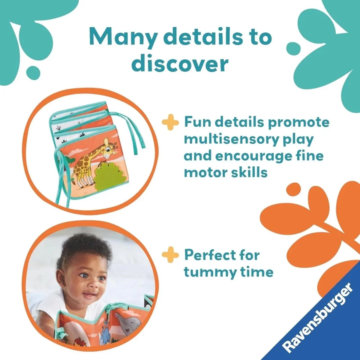 Play+ Tummy Time Wild Animals Book - Image 4