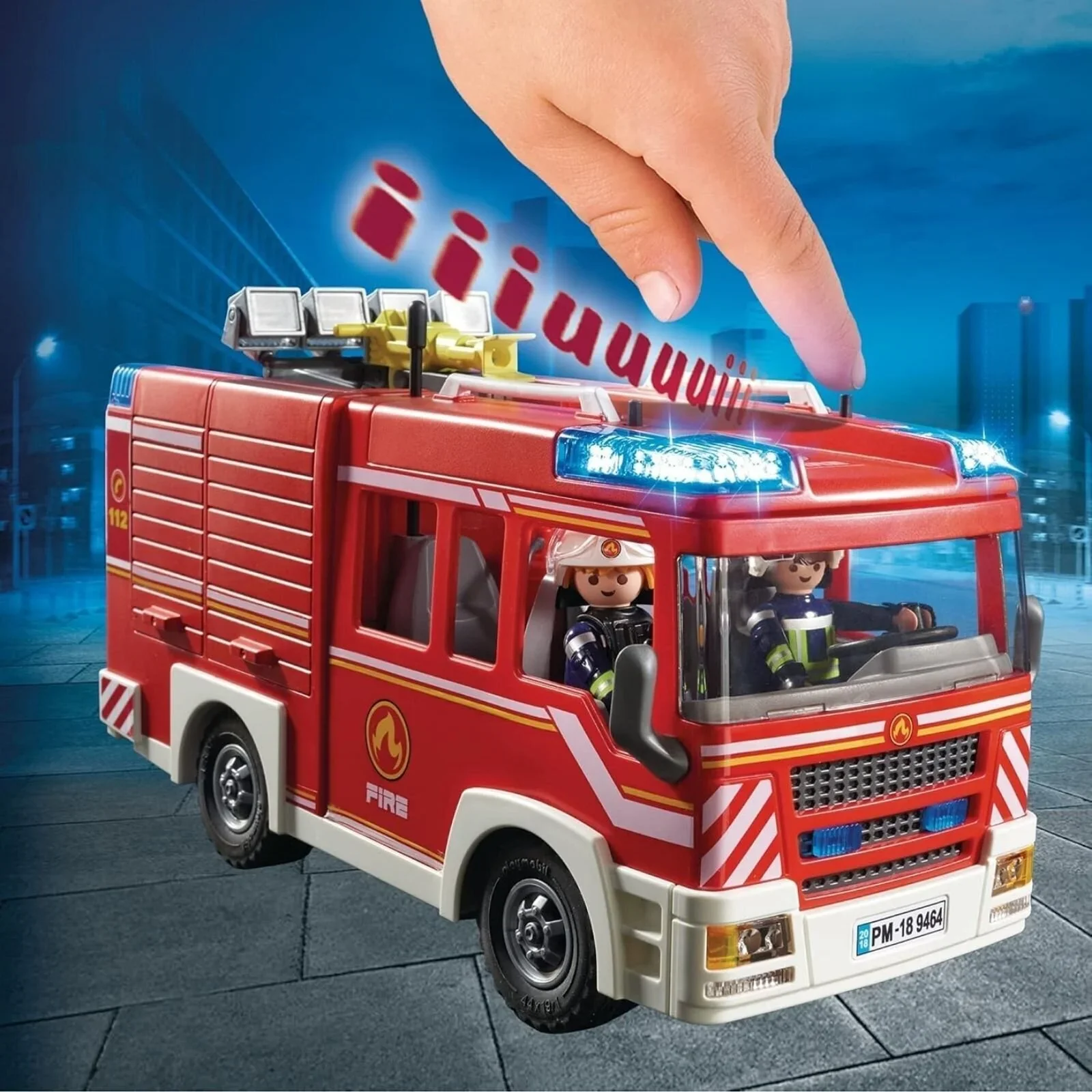 Playmobil City Action Fire Engine with Working Water Cannon 9464 - Image 5