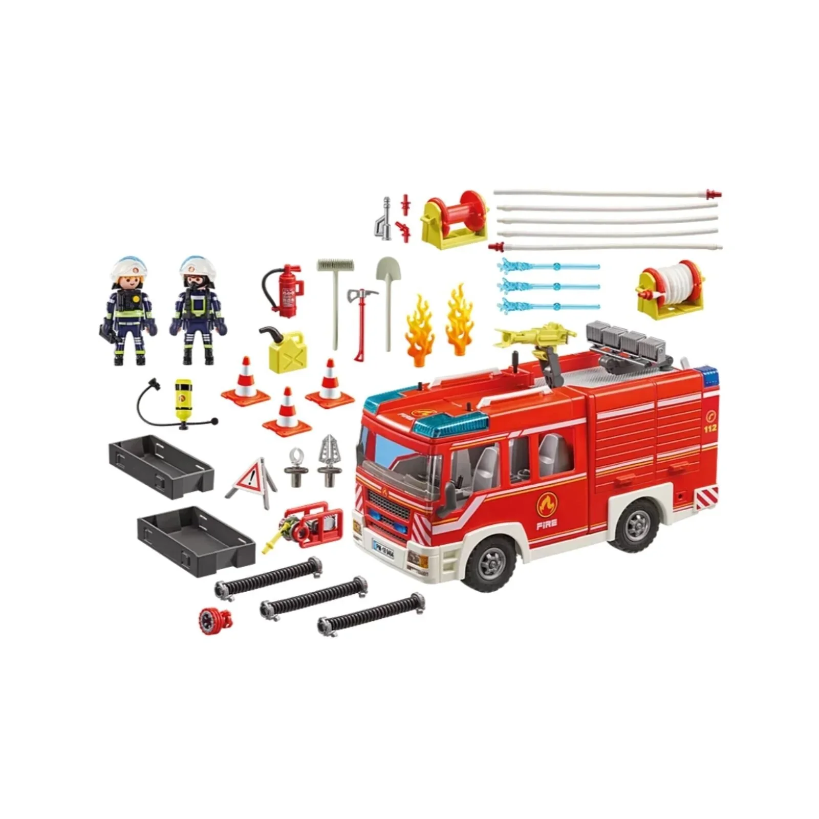 Playmobil City Action Fire Engine with Working Water Cannon 9464 - Image 8