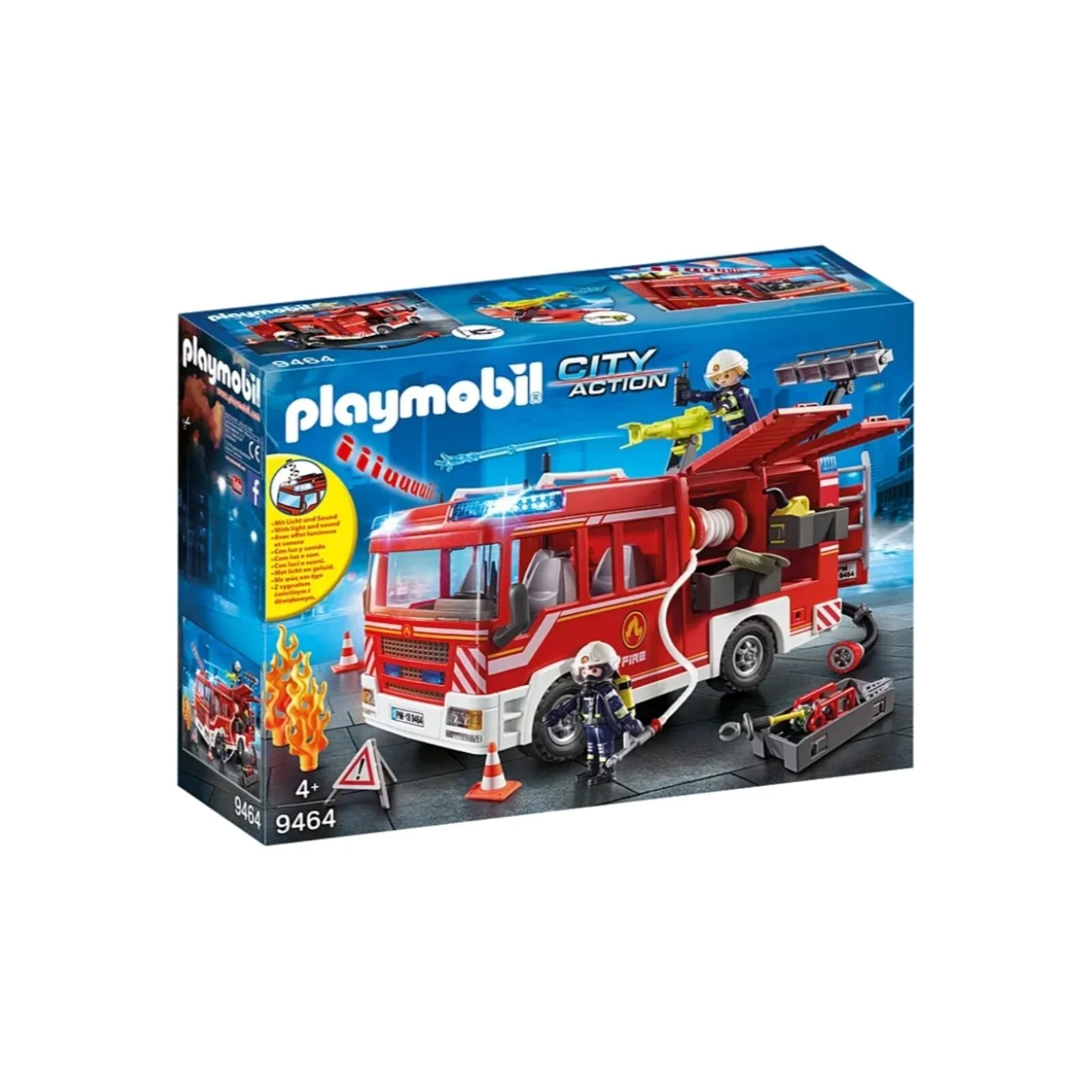 Playmobil City Action Fire Engine with Working Water Cannon 9464 - Image 9