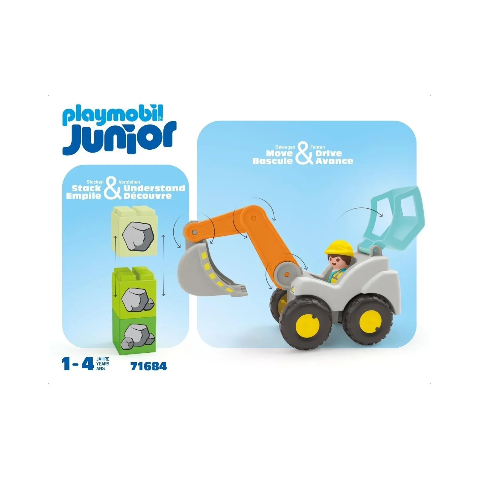 Playmobil Junior 71684 Shovel Excavator - Image 6