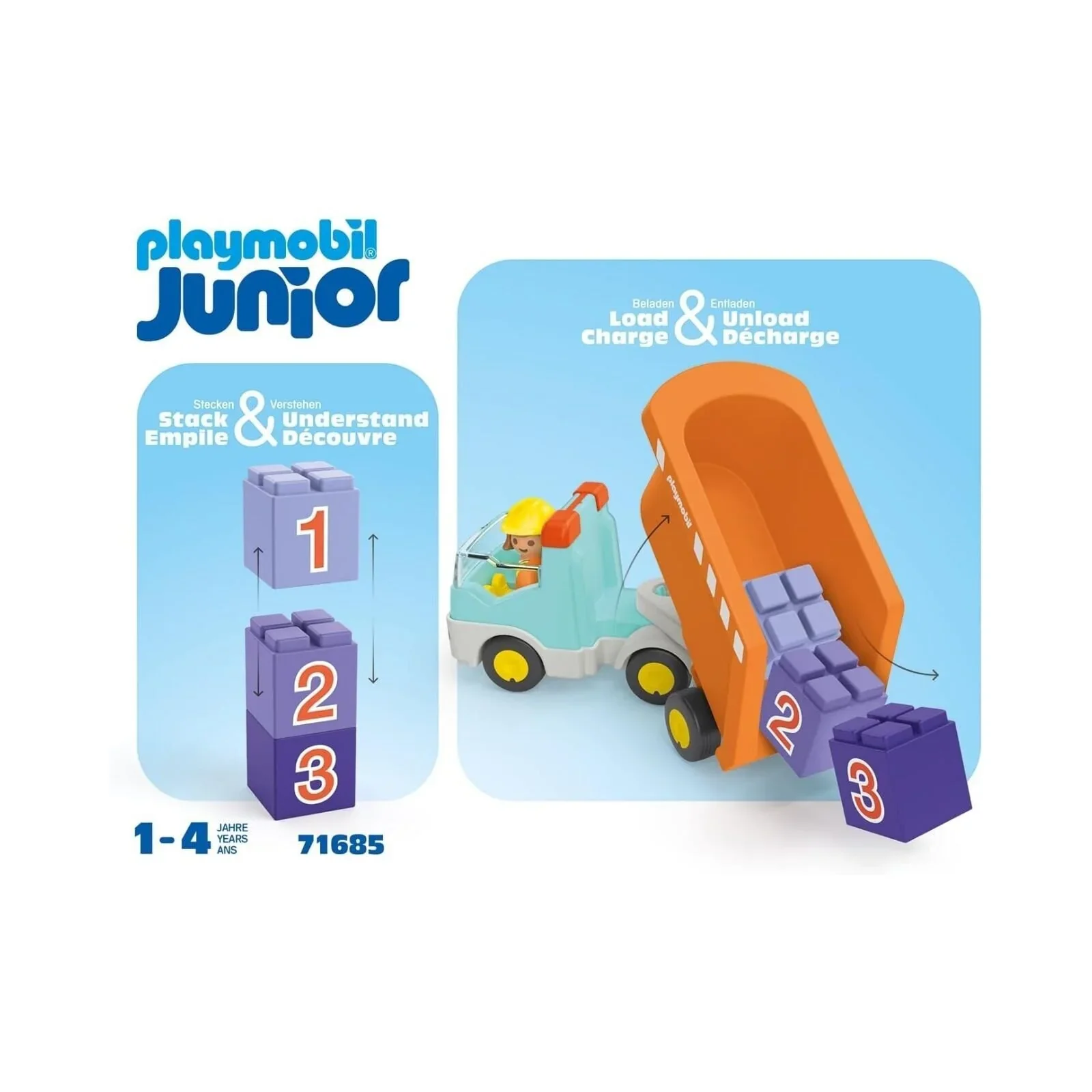 Playmobil Junior 71685 Dump Truck - Image 4