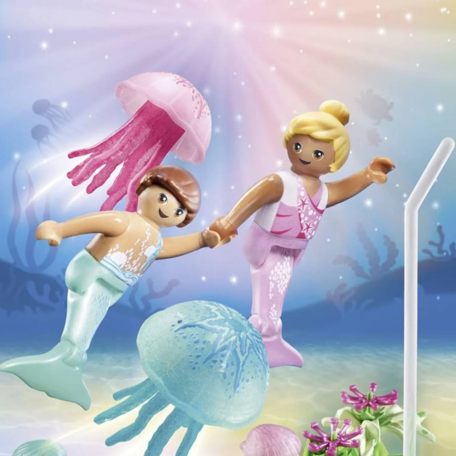 Playmobil Princess Magic 71504 Mermaid Children with Jellyfish - Image 5