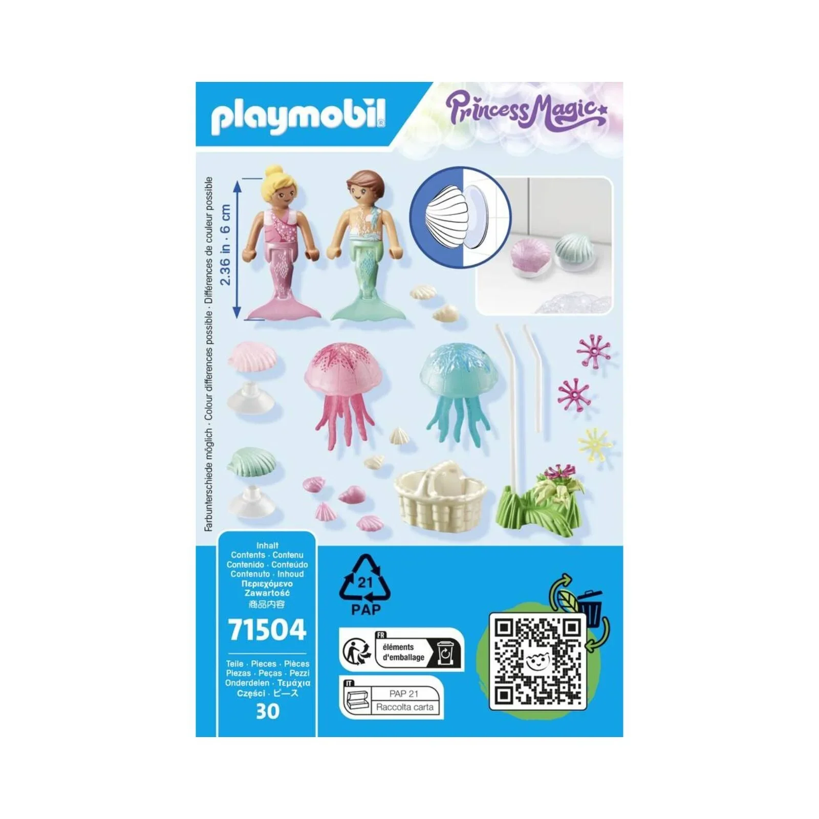 Playmobil Princess Magic 71504 Mermaid Children with Jellyfish - Image 6