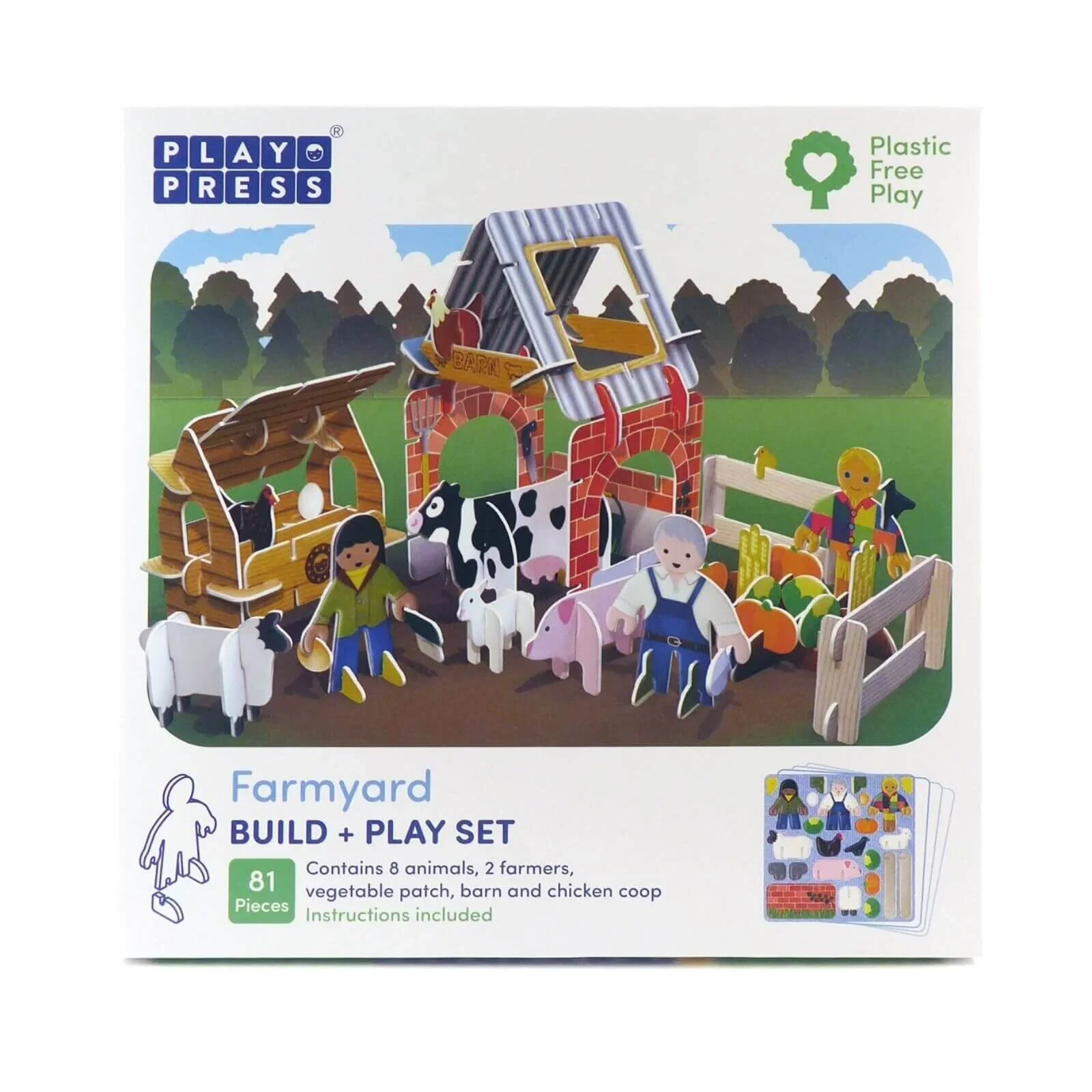 Playpress Toys Farmyard Playset - Image 8