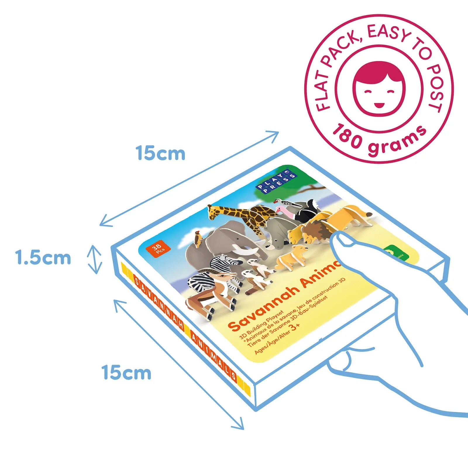 Playpress Toys Savannah Animals Playset - Image 2
