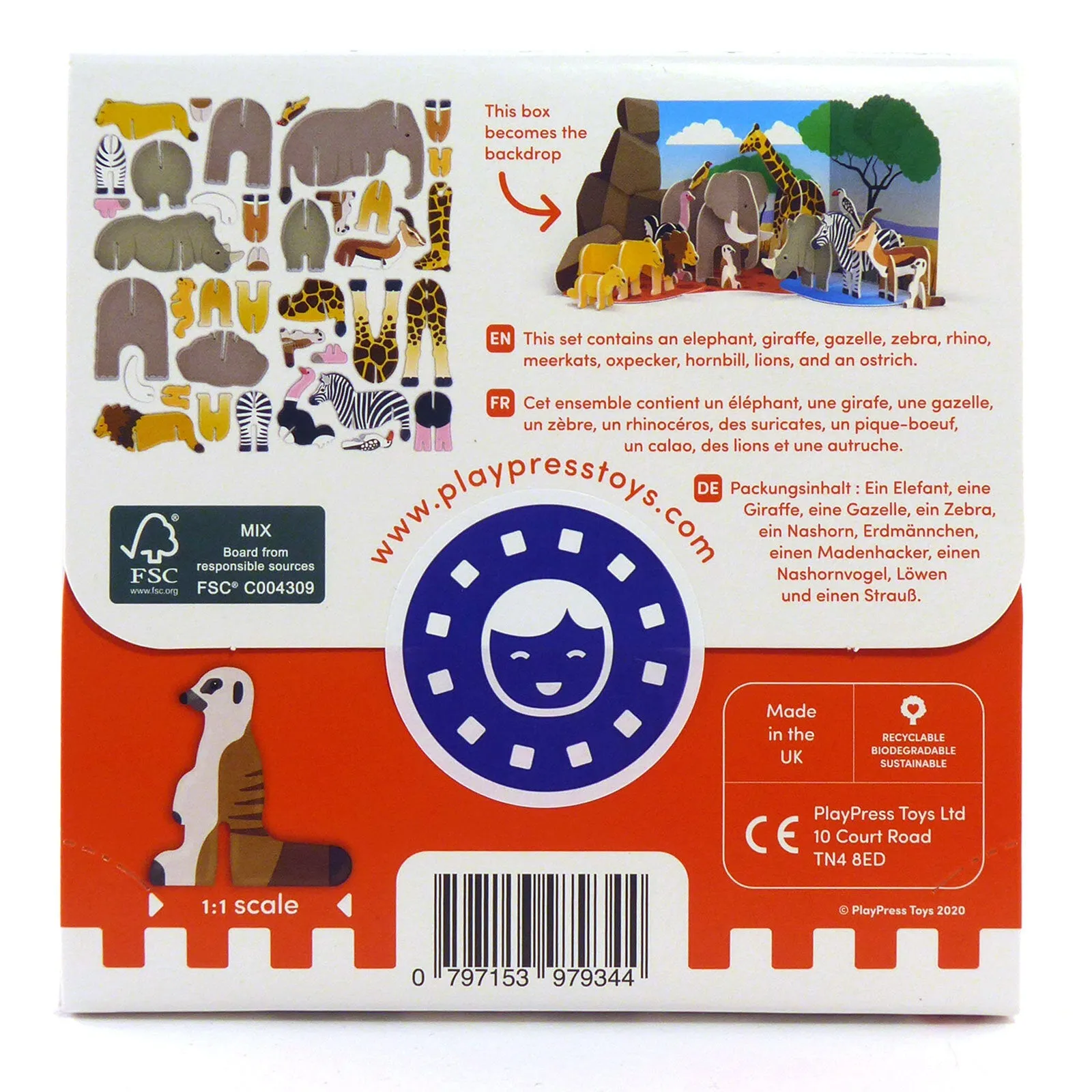 Playpress Toys Savannah Animals Playset - Image 4