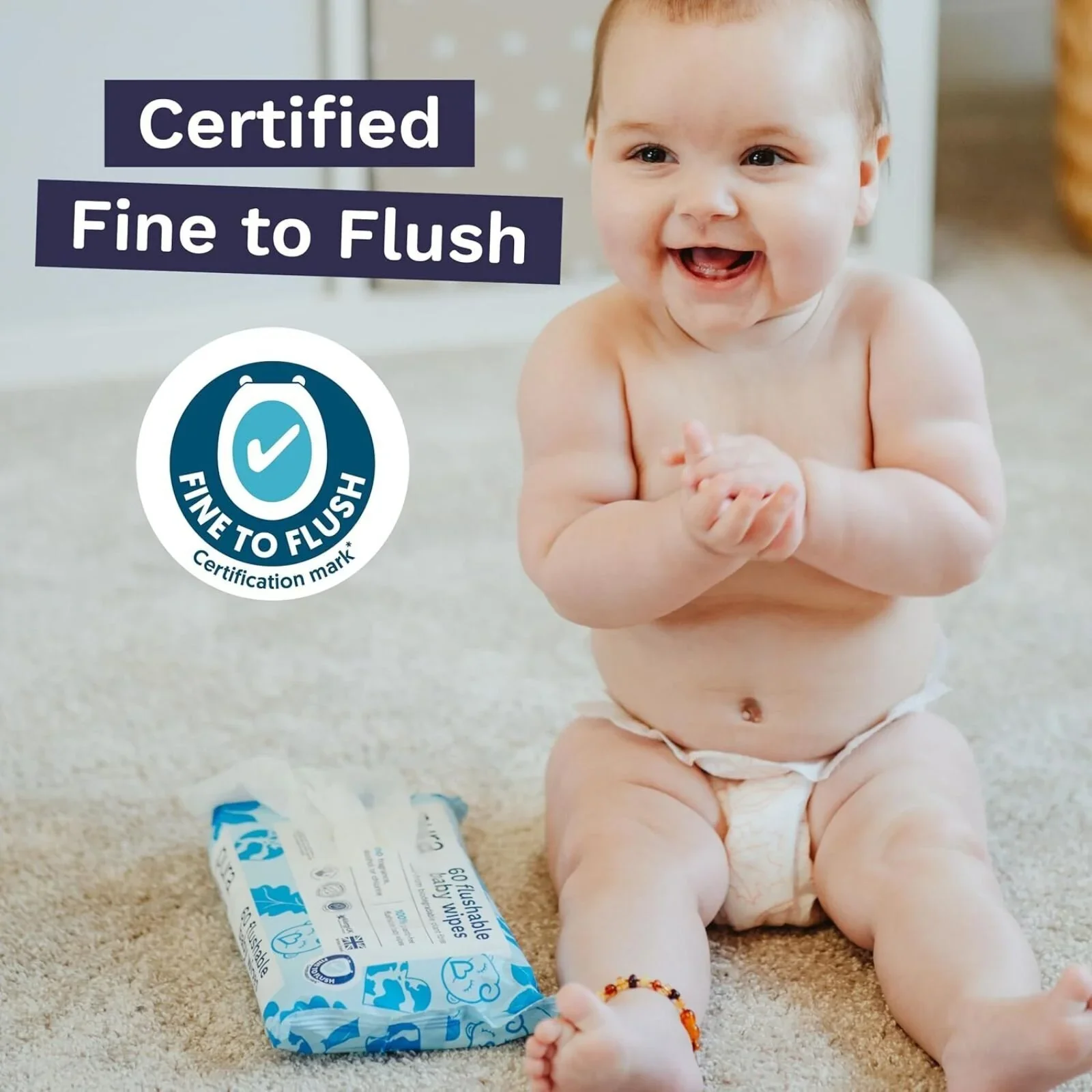 Pura Baby Wipes Flushable 3x60 pcs - Image 7